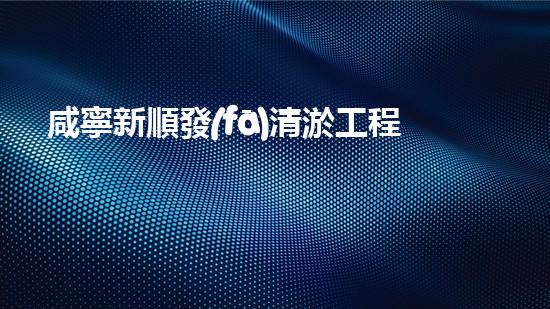 咸寧新順發(fā)清淤工程有限公司