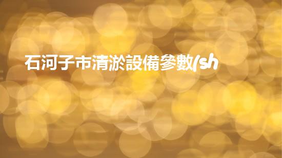 石河子市清淤設備參數(shù)清淤設備的秘密與選擇技巧揭秘！