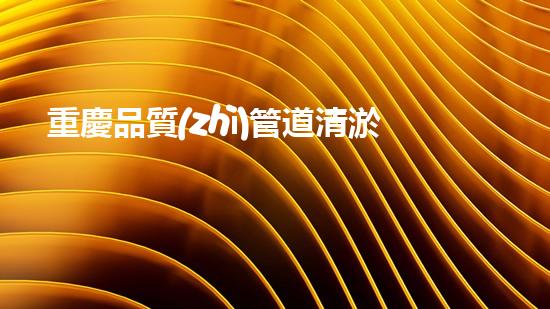 重慶品質(zhì)管道清淤設備：確保管道暢通無阻的關鍵